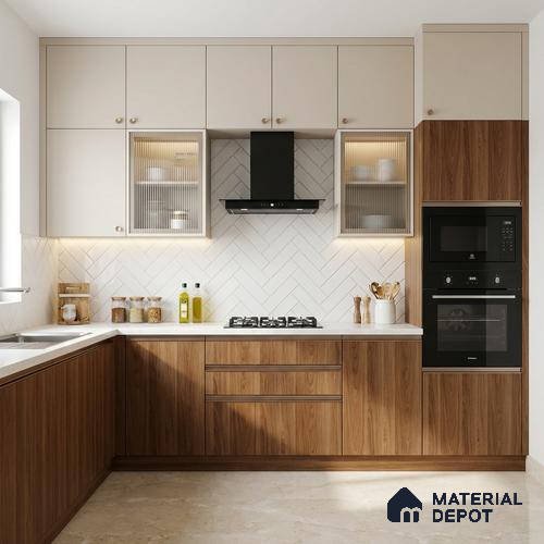 Wooden Look LM 19270 Raw Walnut 8 ft x 4 ft Texture Finish Decorative Laminate - 1 mm | Suitable for TV Unit, Wardrobe, Kitchen Cabinets