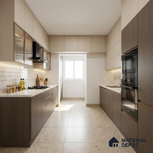 Wooden Look LM 19274 Grey Oak 8 ft x 4 ft Texture Finish Decorative Laminate - 1 mm | Suitable for TV Unit, Wardrobe, Kitchen Cabinets