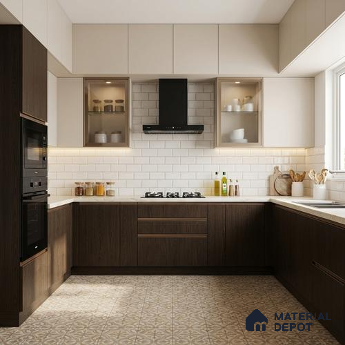 Wooden Look LM 19288 Mongolian Oak 8 ft x 4 ft Texture Finish Decorative Laminate - 1 mm | Suitable for TV Unit, Wardrobe, Kitchen Cabinets