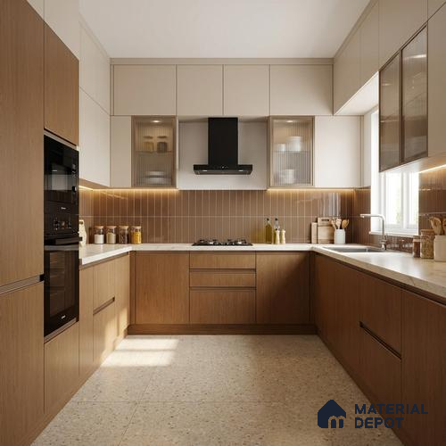 Wooden Look LM 19306 Brazilian Oak 8 ft x 4 ft Matte Finish Decorative Laminate - 1 mm | Suitable for TV Unit, Wardrobe, Kitchen Cabinets