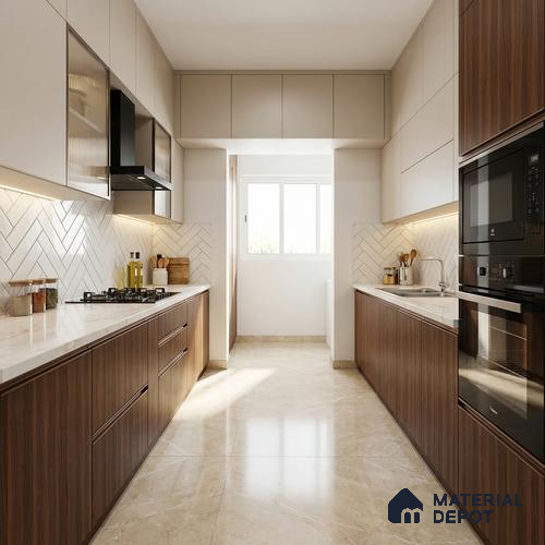 Wooden Look LM 19309 Wattle Juglans 8 ft x 4 ft Matte Finish Decorative Laminate - 1 mm | Suitable for TV Unit, Wardrobe, Kitchen Cabinets