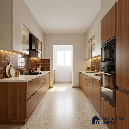 Wooden Look LM 19310 English Juglans 8 ft x 4 ft Matte Finish Decorative Laminate - 1 mm | Suitable for TV Unit, Wardrobe, Kitchen Cabinets