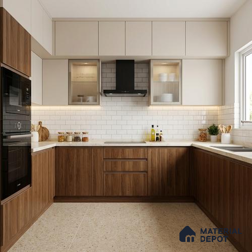 Wooden Look LM 19312 Raw Walnut 8 ft x 4 ft Matte Finish Decorative Laminate - 1 mm | Suitable for TV Unit, Wardrobe, Kitchen Cabinets