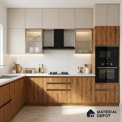 Wooden Look LM 19318 Canadian Pear 8 ft x 4 ft Texture Finish Decorative Laminate - 1 mm | Suitable for TV Unit, Wardrobe, Kitchen Cabinets