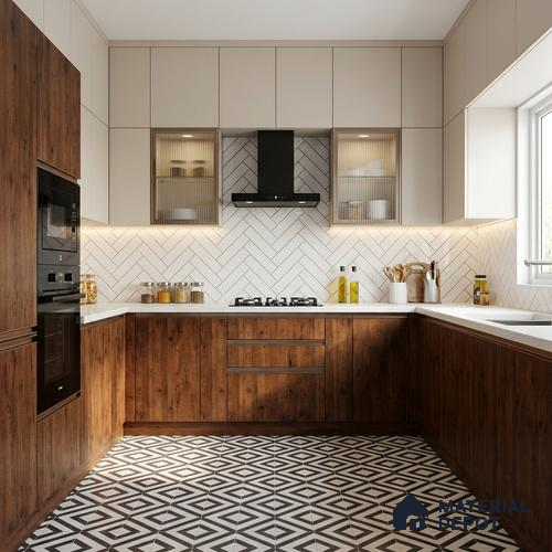 Wooden Look LM 19330 Tyrol Pine 8 ft x 4 ft Texture Finish Decorative Laminate - 1 mm | Suitable for TV Unit, Wardrobe, Kitchen Cabinets