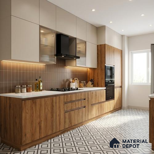Wooden Look LM 19339 Canadian Pear 8 ft x 4 ft Texture Finish Decorative Laminate - 1 mm | Suitable for TV Unit, Wardrobe, Kitchen Cabinets