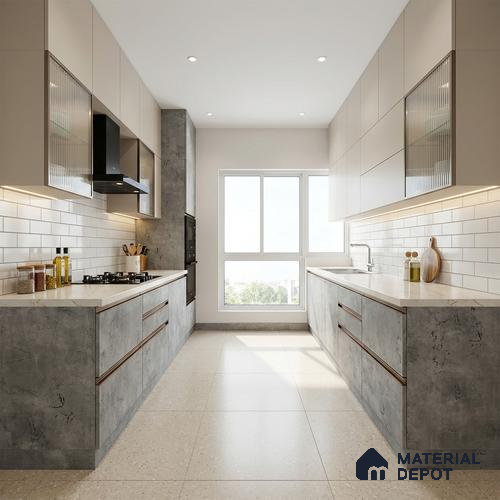 Wooden Look LM 19342 Greek Slate 2 8 ft x 4 ft Texture Finish Decorative Laminate - 1 mm | Suitable for TV Unit, Wardrobe, Kitchen Cabinets