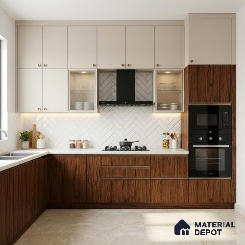 Wooden Look LM 19375 Tropical Wood 8 ft x 4 ft Texture Finish Decorative Laminate - 1 mm | Suitable for TV Unit, Wardrobe, Kitchen Cabinets
