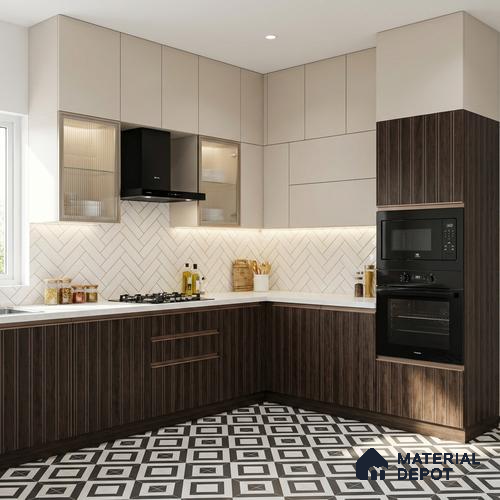Wooden Look LM 19382 Amazon Wood 8 ft x 4 ft Texture Finish Decorative Laminate - 1 mm | Suitable for TV Unit, Wardrobe, Kitchen Cabinets