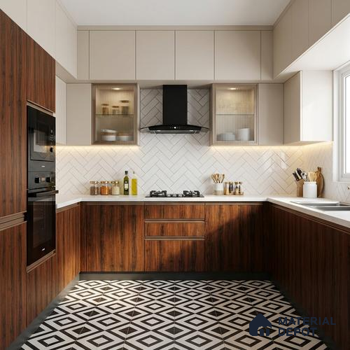 Wooden Look LM 19400 Caen Chestnut 8 ft x 4 ft Suede Finish Decorative Laminate - 1 mm | Suitable for TV Unit, Wardrobe, Kitchen Cabinets
