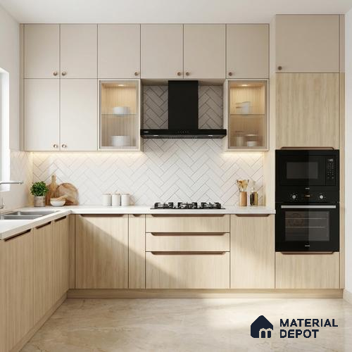 Wooden Look LM 19415 Baraki Walnut 8 ft x 4 ft Suede Finish Decorative Laminate - 1 mm | Suitable for TV Unit, Wardrobe, Kitchen Cabinets