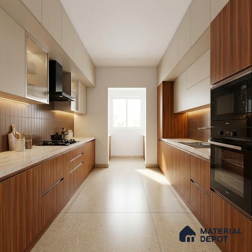 Wooden Look LM 19501 F Artisan Oak Suede Finish 8 ft x 4 ft Decorative Laminate - 1 mm | Suitable for TV Unit, Wardrobe, Kitchen Cabinets