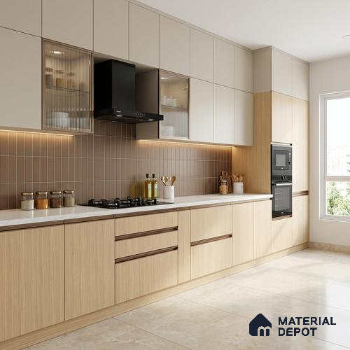 Wooden Look LM 20080 8 ft x 4 ft Texture Finish Decorative Laminate - 1 mm | Suitable for TV Unit, Wardrobe, Kitchen Cabinets