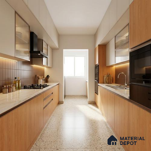 Wooden Look LM 20089 8 ft x 4 ft Texture Finish Decorative Laminate - 1 mm | Suitable for TV Unit, Wardrobe, Kitchen Cabinets