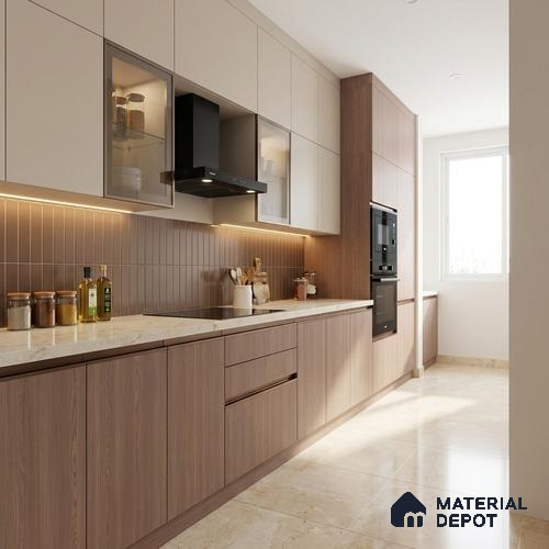 Wooden Look LM 20136 8 ft x 4 ft Texture Finish Decorative Laminate - 1 mm | Suitable for TV Unit, Wardrobe, Kitchen Cabinets