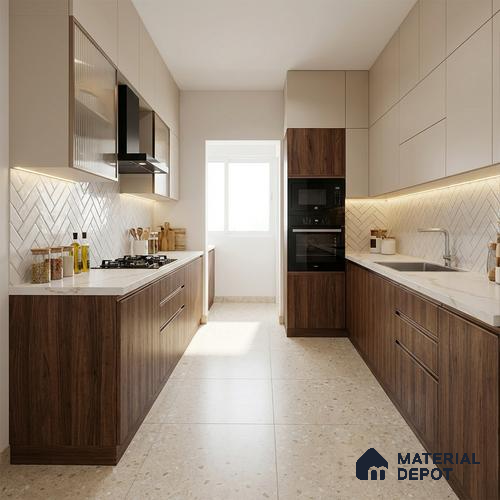 Wooden Look LM 20186 8 ft x 4 ft Texture Finish Decorative Laminate - 1 mm | Suitable for TV Unit, Wardrobe, Kitchen Cabinets