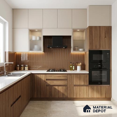 Wooden Look LM 20250 8 ft x 4 ft Suede Finish Decorative Laminate - 1 mm | Suitable for TV Unit, Wardrobe, Kitchen Cabinets