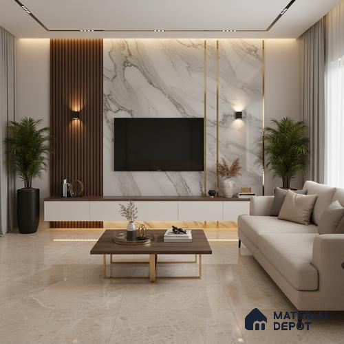 LM 20261 Nerolam Mirror Dark Walnut 8 ft x 4 ft High Gloss Finish Laminate - 1 mm | Suitable for Living Room, Kitchen, Office