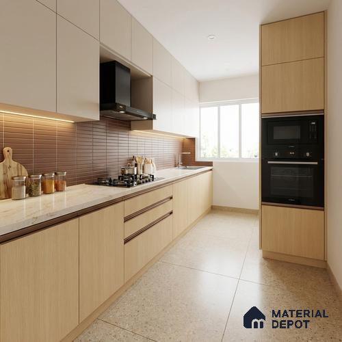 Wooden Look LM 21004 8 ft x 4 ft Texture Finish Decorative Laminate - 1 mm | Suitable for TV Unit, Wardrobe, Kitchen Cabinets