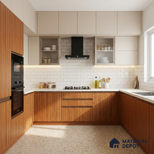 Wooden Look LM 21009 8 ft x 4 ft Texture Finish Decorative Laminate - 1 mm | Suitable for TV Unit, Wardrobe, Kitchen Cabinets