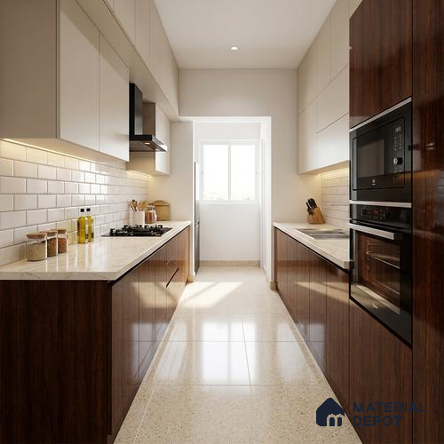Wooden Look LM 21011 8 ft x 4 ft High Gloss Finish Decorative Laminate - 1 mm | Suitable for TV Unit, Wardrobe, Kitchen Cabinets
