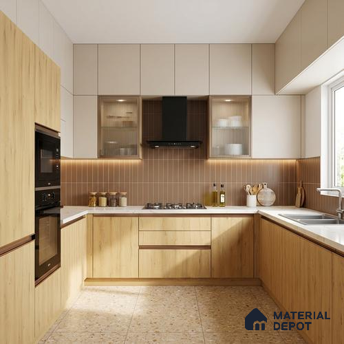Wooden Look LM 21014 8 ft x 4 ft Texture Finish Decorative Laminate - 1 mm | Suitable for TV Unit, Wardrobe, Kitchen Cabinets