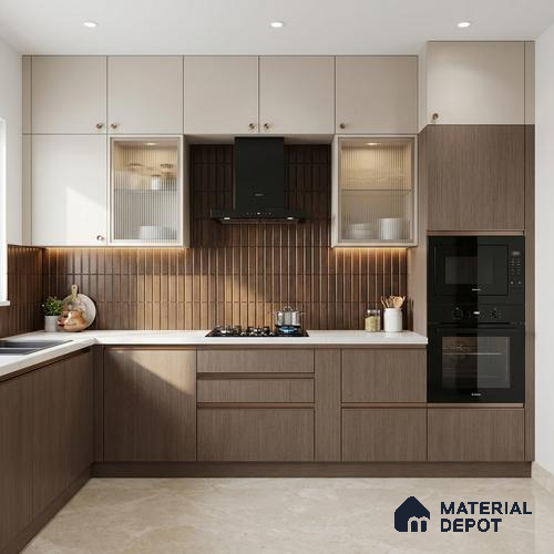 Wooden Look LM 21017 8 ft x 4 ft Texture Finish Decorative Laminate - 1 mm | Suitable for TV Unit, Wardrobe, Kitchen Cabinets