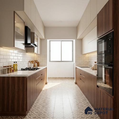 Wooden Look LM 21118 C Castano Rich Dripped Wood Texture Finish 8 ft x 4 ft Decorative Laminate - 1 mm | Suitable for TV Unit, Wardrobe, Kitchen Cabinets