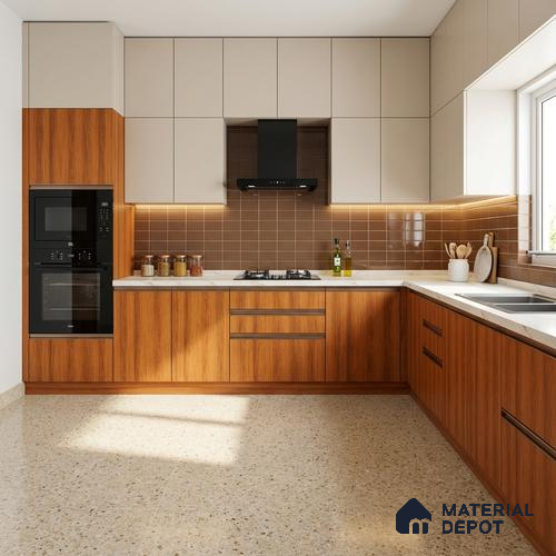 Wooden Look LM 21119 E Classic Timber Crown Zenith Texture Finish 8 ft x 4 ft Decorative Laminate - 1 mm | Suitable for TV Unit, Wardrobe, Kitchen Cabinets