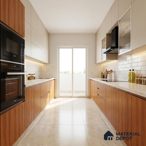 Wooden Look LM 21119 F Classic Timber Antique Ridge Texture Finish 8 ft x 4 ft Decorative Laminate - 1 mm | Suitable for TV Unit, Wardrobe, Kitchen Cabinets