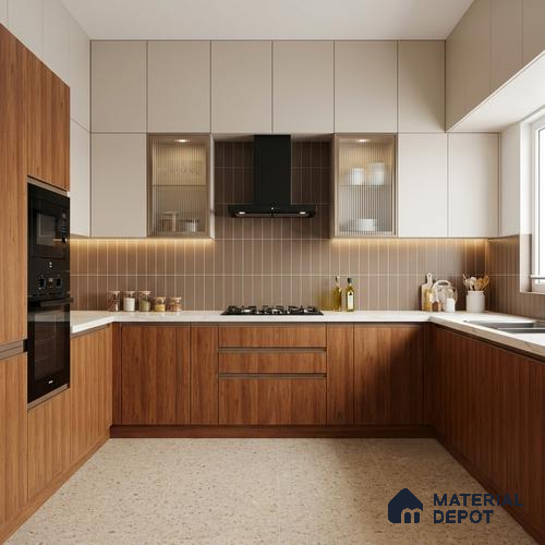 Wooden Look LM 21126 B Terranova Grain Majestic Vista Texture Finish 8 ft x 4 ft Decorative Laminate - 1 mm | Suitable for TV Unit, Wardrobe, Kitchen Cabinets