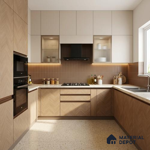 Wooden Look LM 21134 Nordic Ash Regal Walnut Texture Finish 8 ft x 4 ft Decorative Laminate - 1 mm | Suitable for TV Unit, Wardrobe, Kitchen Cabinets