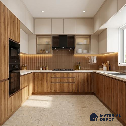 Wooden Look LM 21346 Swiss Walnut 8 ft x 4 ft Matte Finish Decorative Laminate - 1 mm | Suitable for TV Unit, Wardrobe, Kitchen Cabinets