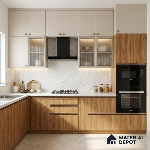 Wooden Look LM 21348 Regal Oak Light 8 ft x 4 ft Matte Finish Decorative Laminate - 1 mm | Suitable for TV Unit, Wardrobe, Kitchen Cabinets