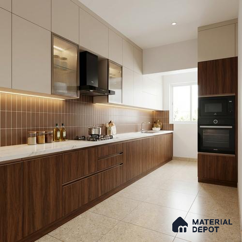 Wooden Look LM 21349 Cherry Wood 8 ft x 4 ft Matte Finish Decorative Laminate - 1 mm | Suitable for TV Unit, Wardrobe, Kitchen Cabinets