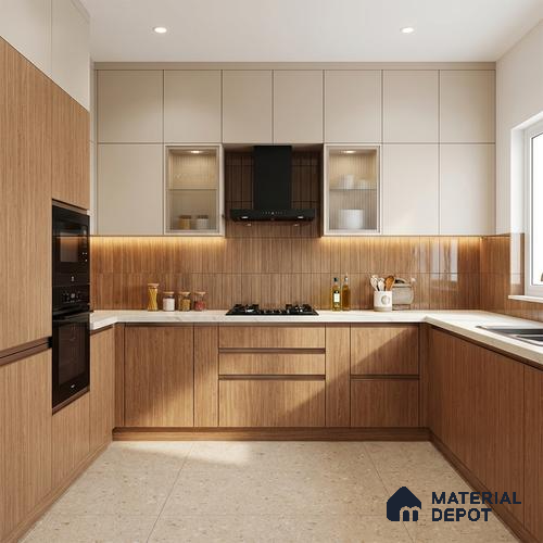 Wooden Look LM 21352 Crown Woody 8 ft x 4 ft Matte Finish Decorative Laminate - 1 mm | Suitable for TV Unit, Wardrobe, Kitchen Cabinets