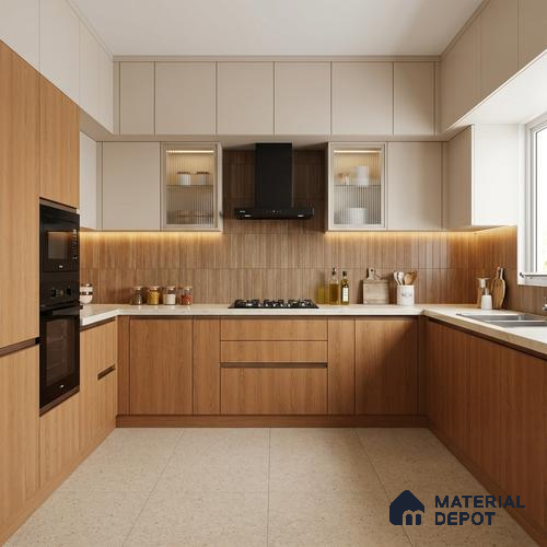 Wooden Look LM 21358 Sober Oak 8 ft x 4 ft Matte Finish Decorative Laminate - 1 mm | Suitable for TV Unit, Wardrobe, Kitchen Cabinets