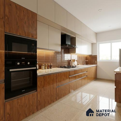 Wooden Look LM 21401 Egger Oak 8 ft x 4 ft High Gloss Finish Decorative Laminate - 1 mm | Suitable for TV Unit, Wardrobe, Kitchen Cabinets