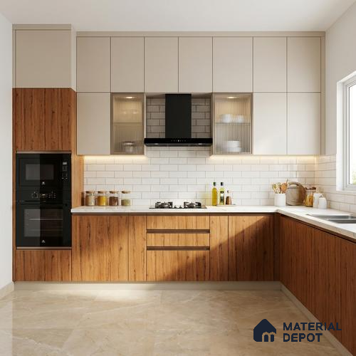 Wooden Look LM 21441 Shiny Lavito 8 ft x 4 ft Texture Finish Decorative Laminate - 1 mm | Suitable for TV Unit, Wardrobe, Kitchen Cabinets