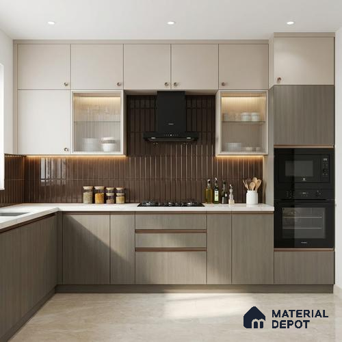 Wooden Look LM 21452 Ash Oak 8 ft x 4 ft Suede Finish Decorative Laminate - 1 mm | Suitable for TV Unit, Wardrobe, Kitchen Cabinets