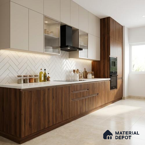 Wooden Look LM 21483 SPlendid Oak 8 ft x 4 ft Matte Finish Decorative Laminate - 1 mm | Suitable for TV Unit, Wardrobe, Kitchen Cabinets