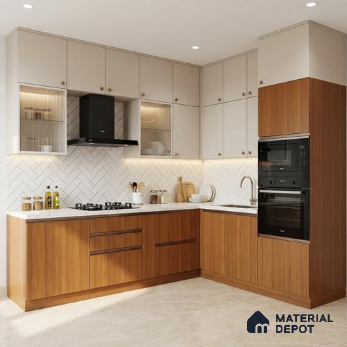 Wooden Look LM 21484 Terracotta Cherry 8 ft x 4 ft Matte Finish Decorative Laminate - 1 mm | Suitable for TV Unit, Wardrobe, Kitchen Cabinets