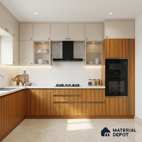 Wooden Look LM 21554 Toasted Hazelnut 8ft x 4ft Texture Finish Decorative Laminate - 1 mm | Suitable for TV Unit, Wardrobe, Kitchen Cabinets