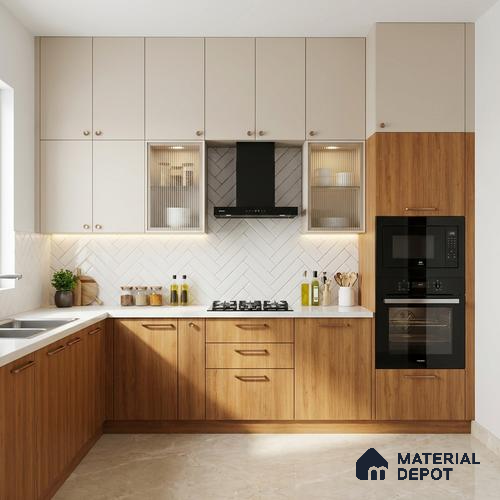 Wooden Look LM 21561 Glowing Oak 8ft x 4ft Texture Finish Decorative Laminate - 1 mm | Suitable for TV Unit, Wardrobe, Kitchen Cabinets