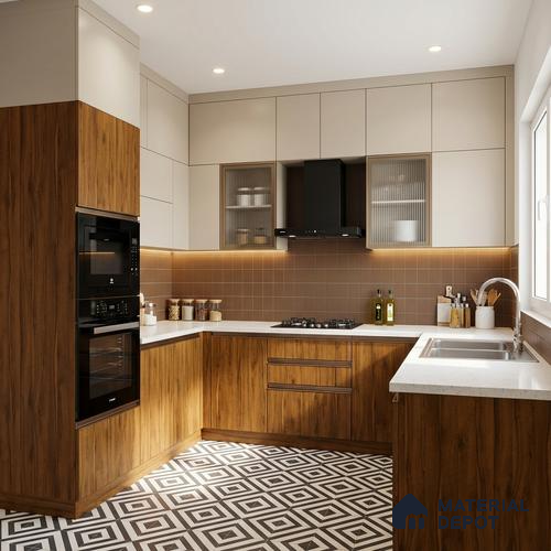 Wooden Look LM 21573 Tangerine Maple 8ft x 4ft Texture Finish Decorative Laminate - 1 mm | Suitable for TV Unit, Wardrobe, Kitchen Cabinets