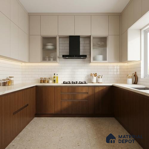Wooden Look LM 21574 Rich Mahogany 8ft x 4ft Texture Finish Decorative Laminate - 1 mm | Suitable for TV Unit, Wardrobe, Kitchen Cabinets