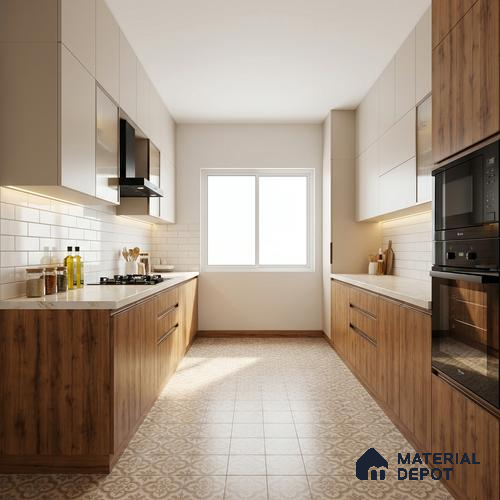 Wooden Look LM 21580 Natural Teak 8ft x 4ft Texture Finish Decorative Laminate - 1 mm | Suitable for TV Unit, Wardrobe, Kitchen Cabinets