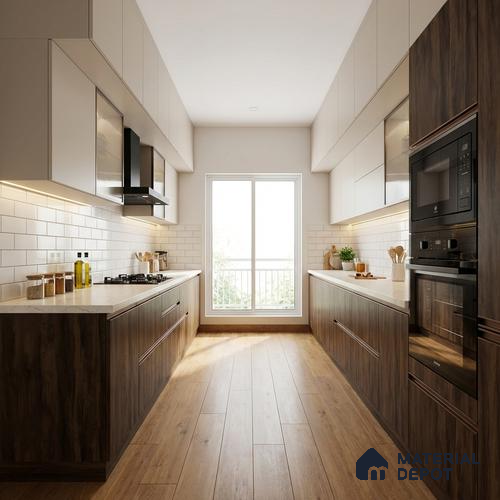 Wooden Look LM 21588 Dark Oak 8ft x 4ft Texture Finish Decorative Laminate - 1 mm | Suitable for TV Unit, Wardrobe, Kitchen Cabinets