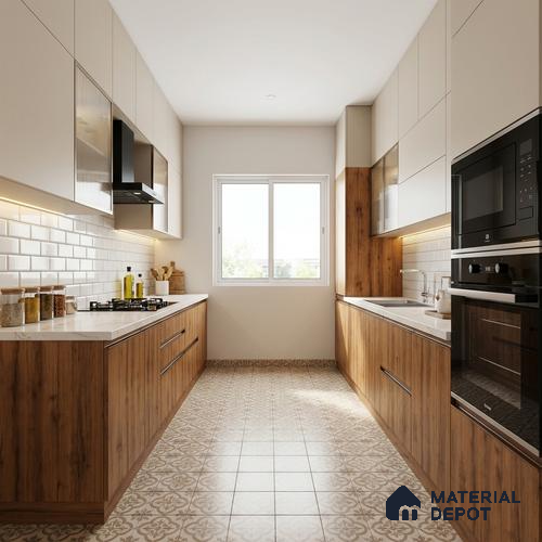 Wooden Look LM 21589 Natural Teak 8ft x 4ft Texture Finish Decorative Laminate - 1 mm | Suitable for TV Unit, Wardrobe, Kitchen Cabinets