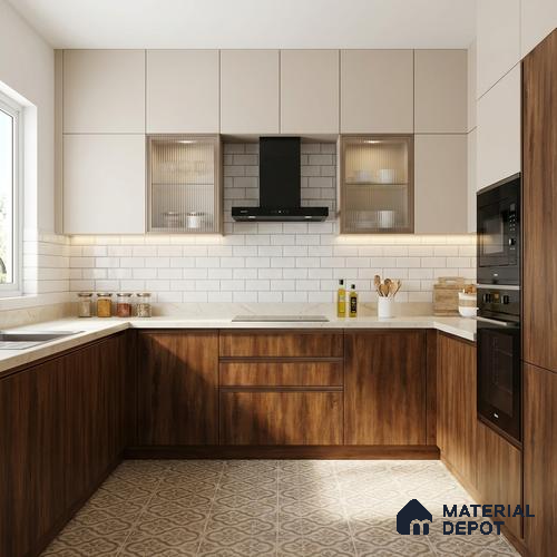 Wooden Look LM 21601 Sunny Yew 8ft x 4ft Suede Finish Decorative Laminate - 1 mm | Suitable for TV Unit, Wardrobe, Kitchen Cabinets